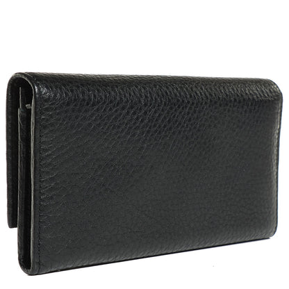 Gucci Pebbled Calfskin Large Soho Continental Wallet Black 3 of 8