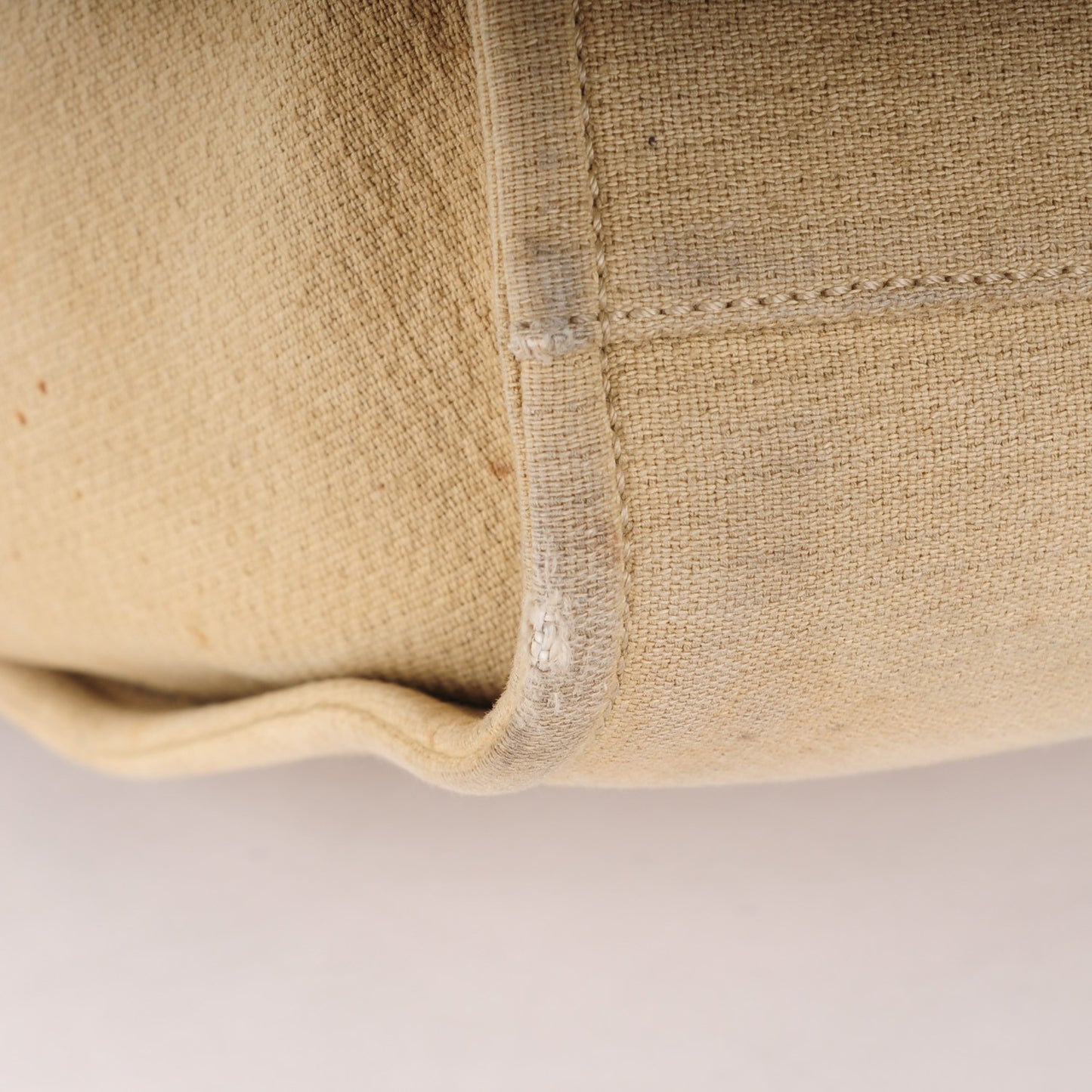 Canvas Large Deauville Tote Beige Black