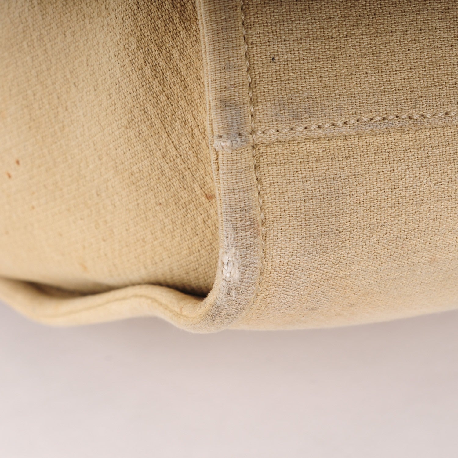 Chanel Canvas Large Deauville Tote Beige Black 13 of 14