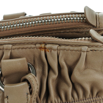 Prada Nappa Gaufre Double Zip Tote Argilla 11 of 15