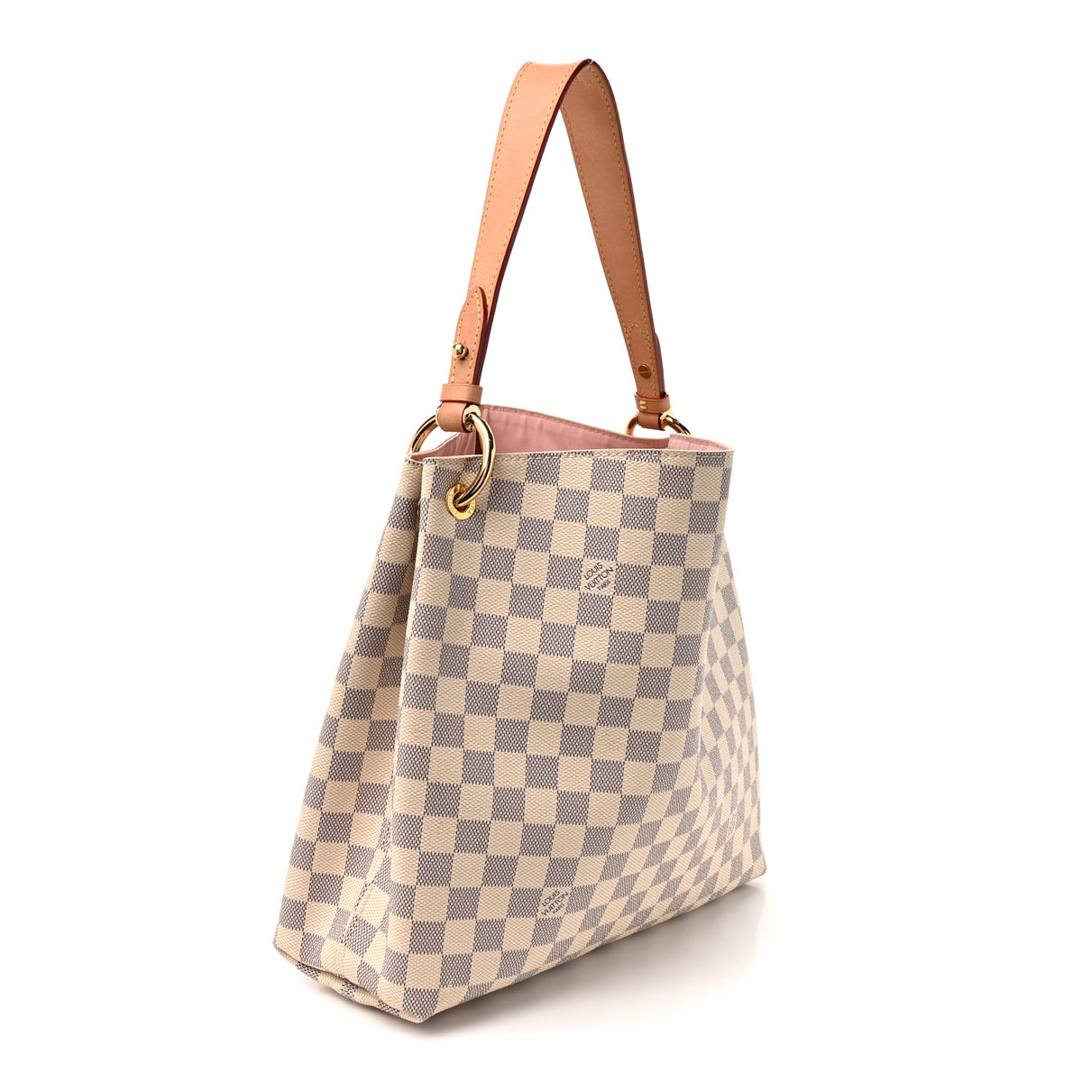 Louis Vuitton Damier Azur Graceful PM Rose Ballerine 3 of 12