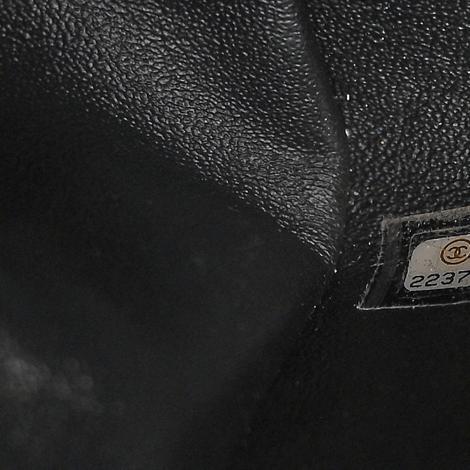 Chanel Caviar Quilted CC Accordion Shopping Bag Black 7 of 12