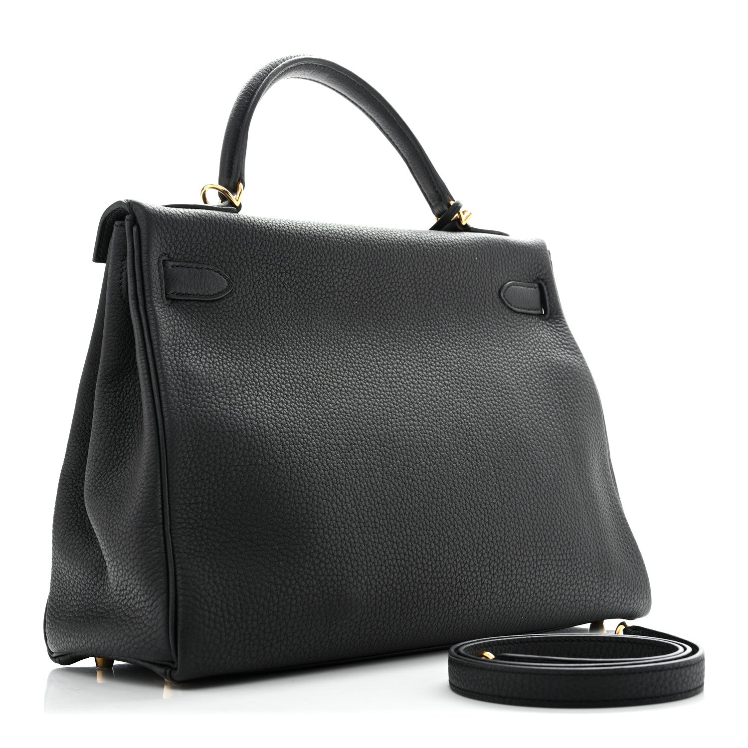 Hermes Togo Kelly Retourne 32 Black 3 of 12