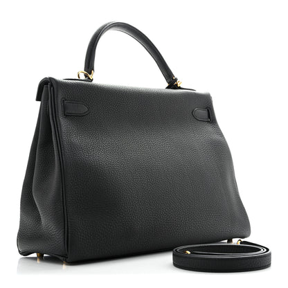 Hermes Togo Kelly Retourne 32 Black 3 of 12