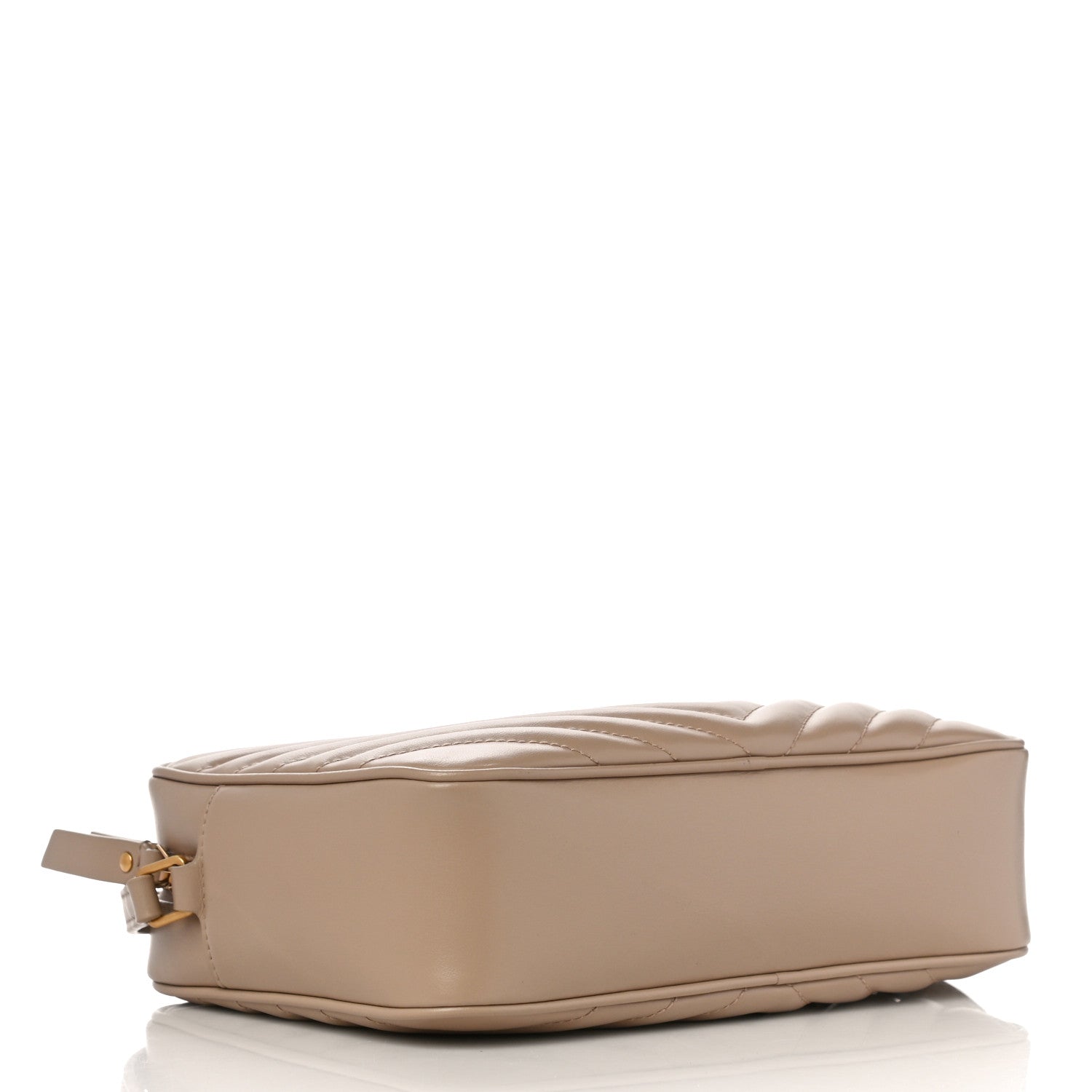 Saint Laurent Calfskin Matelasse Monogram Lou Camera Bag Dark Beige 4 of 9