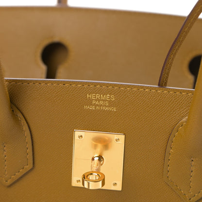 Hermes Madame Calfskin Birkin Sellier 30 Bronze Dore 6 of 11