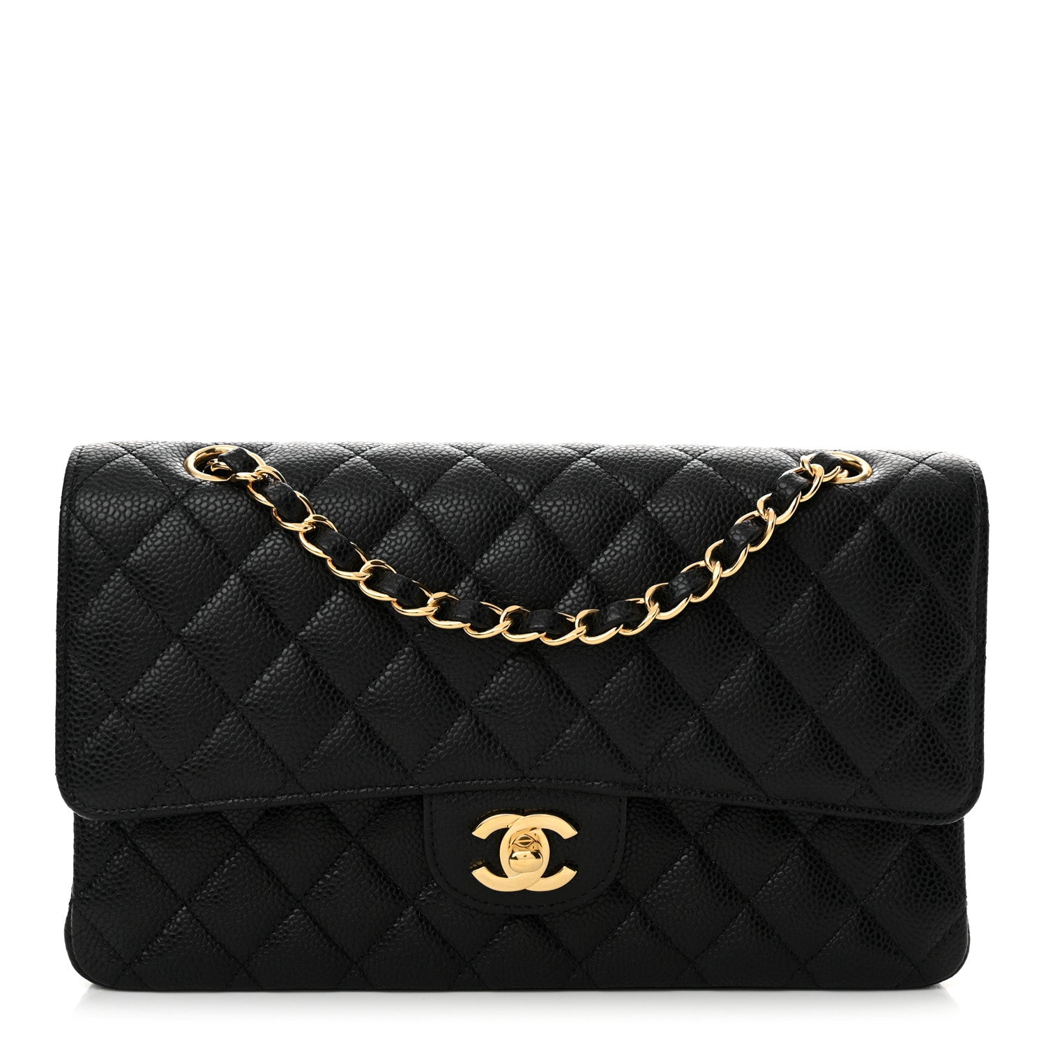 Chanel Caviar Quilted Medium Double Flap Black 1 of 11