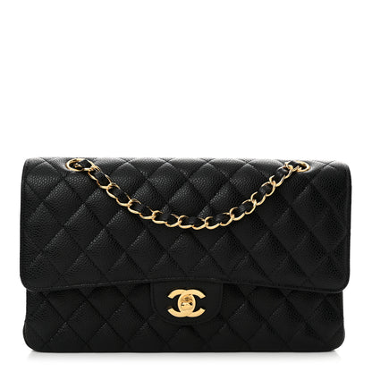 Chanel Caviar Quilted Medium Double Flap Black 1 of 11