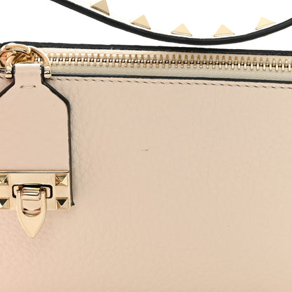 Valentino Garavani Pebbled Calfskin Small Rockstud Flip Lock Shoulder Bag Light Ivory 11 of 11