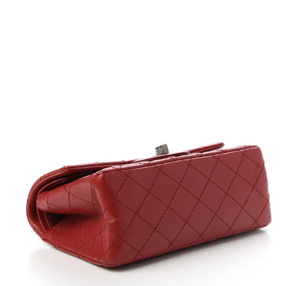 Chanel Aged Calfskin Quilted 2.55 Reissue 224 Flap Red 4 of 11