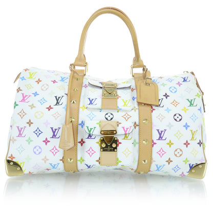 Louis Vuitton Monogram Multicolor Keepall 45 White 1 of 14