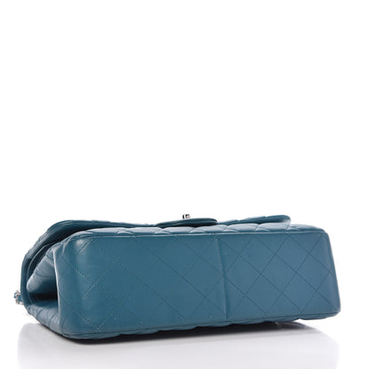 Chanel Lambskin Quilted Jumbo Double Flap Blue 5 of 12