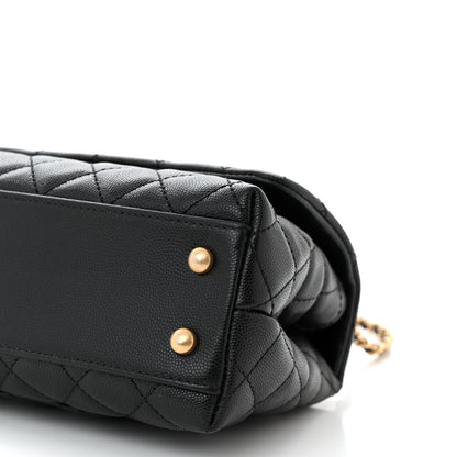 Chanel Caviar Quilted Mini Coco Handle Flap Black 10 of 11