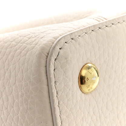 Louis Vuitton Taurillon LV Capucines Mini Blush Olyme Blue White 9 of 9
