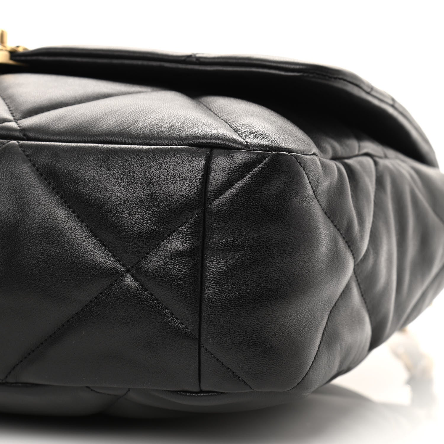 Chanel Lambskin Quilted Maxi Chanel 19 Flap Black 10 of 10