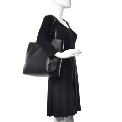 Stella McCartney Eco Alter Nappa Perforated Logo Tote Black 2 of 10