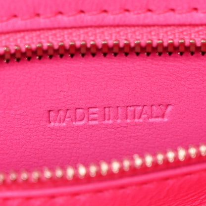 Balenciaga Shiny Box Calfskin Small Hourglass Top Handle Bag Fluo Pink 7 of 14