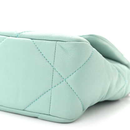 Chanel Lambskin Quilted Medium Chanel 19 Flap Light Green 10 of 11