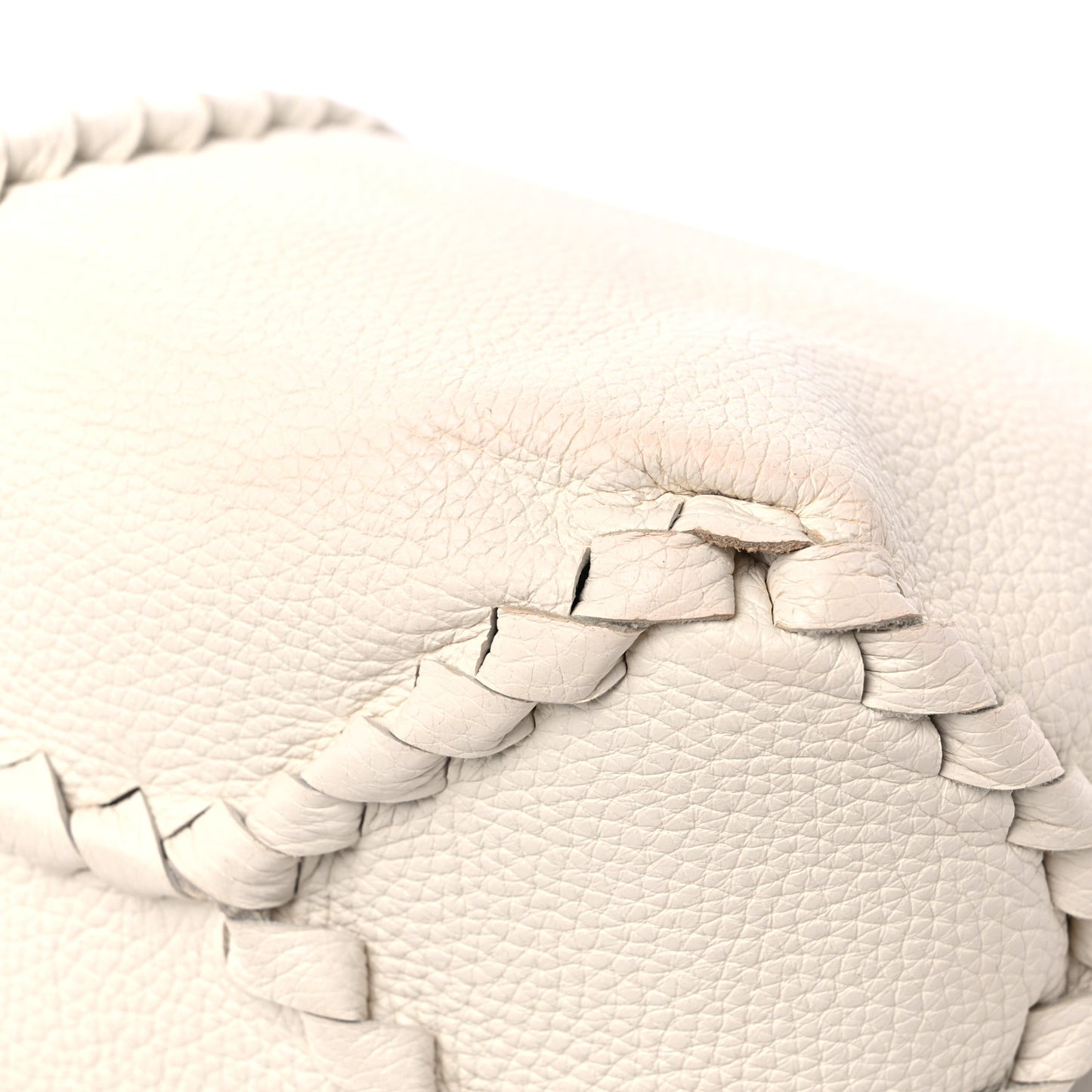 Cervo Deerskin Medium Shoulder Bag White
