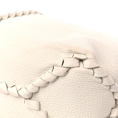 Bottega Veneta Cervo Deerskin Medium Shoulder Bag White 10 of 14