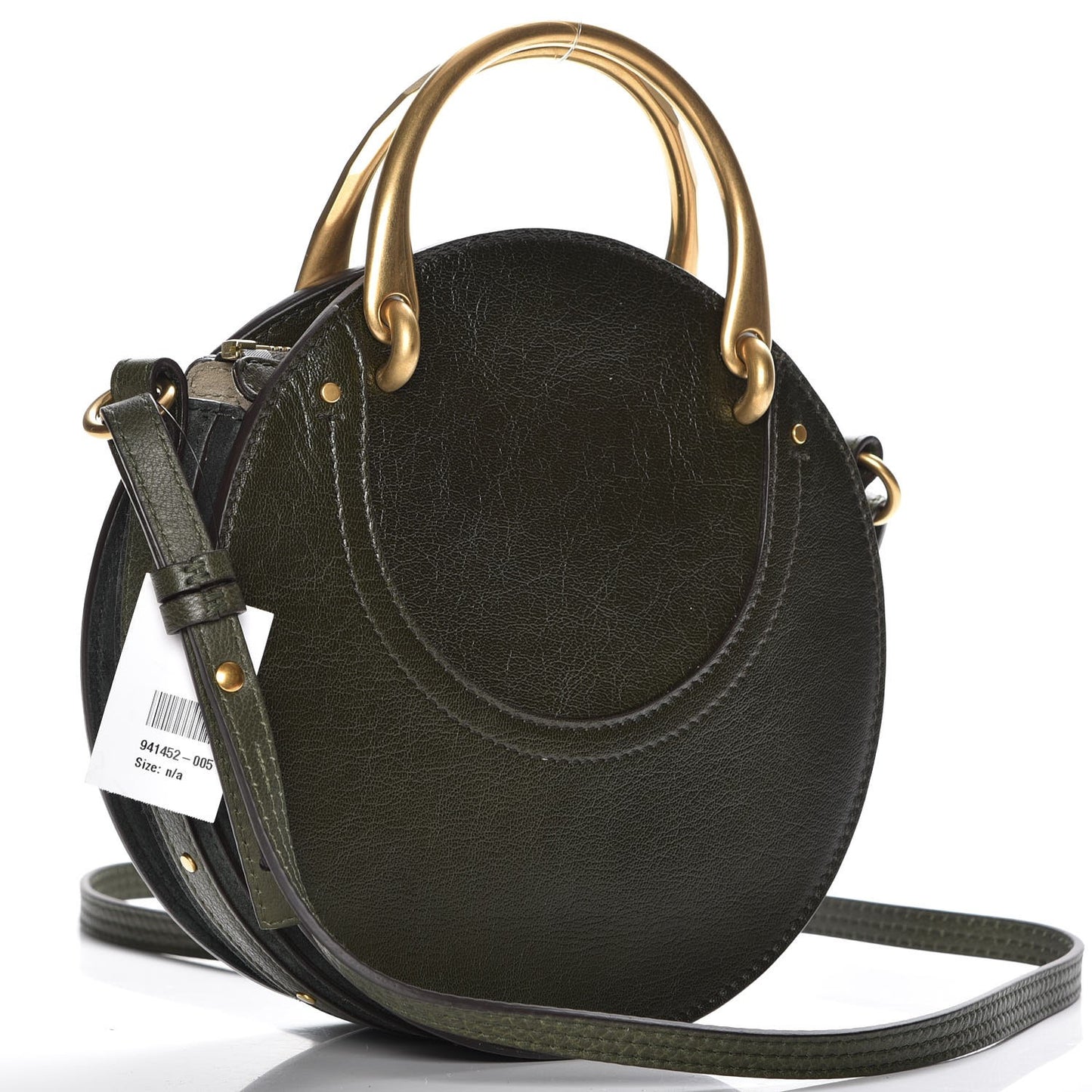 Calfskin Suede Small Pixie Bag Intense Green