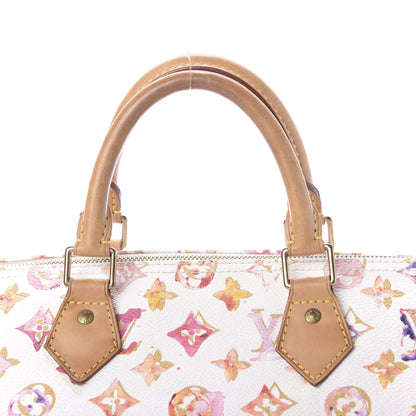 Louis Vuitton Watercolor Aquarelle Speedy 35 White 8 of 10