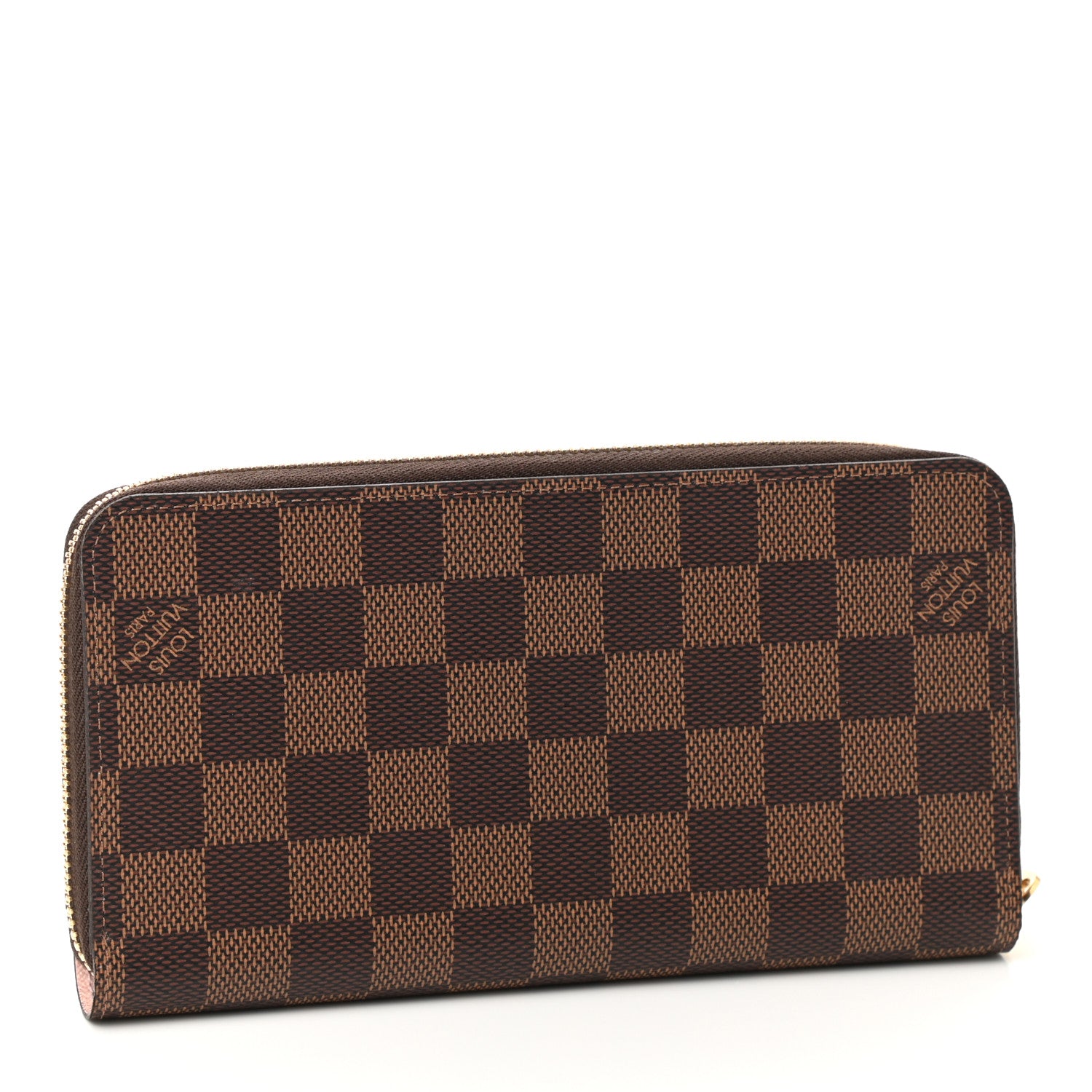 Louis Vuitton Damier Ebene Zippy Wallet Rose Ballerine 3 of 7