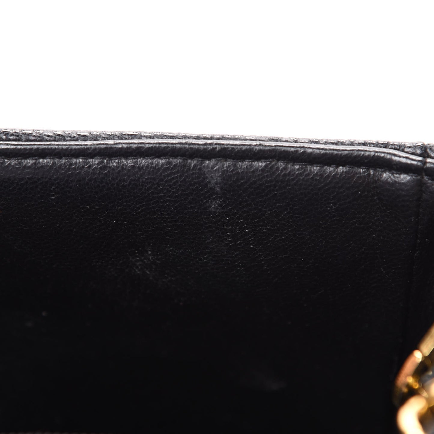 Caviar Horizontal Quilted Mini Square Flap Black