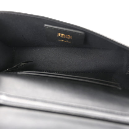 Fendi Vitello Liberty F is Fendi Bi-Color FF 1974 Embossed Envelope Belt Bag Maya Black 5 of 10