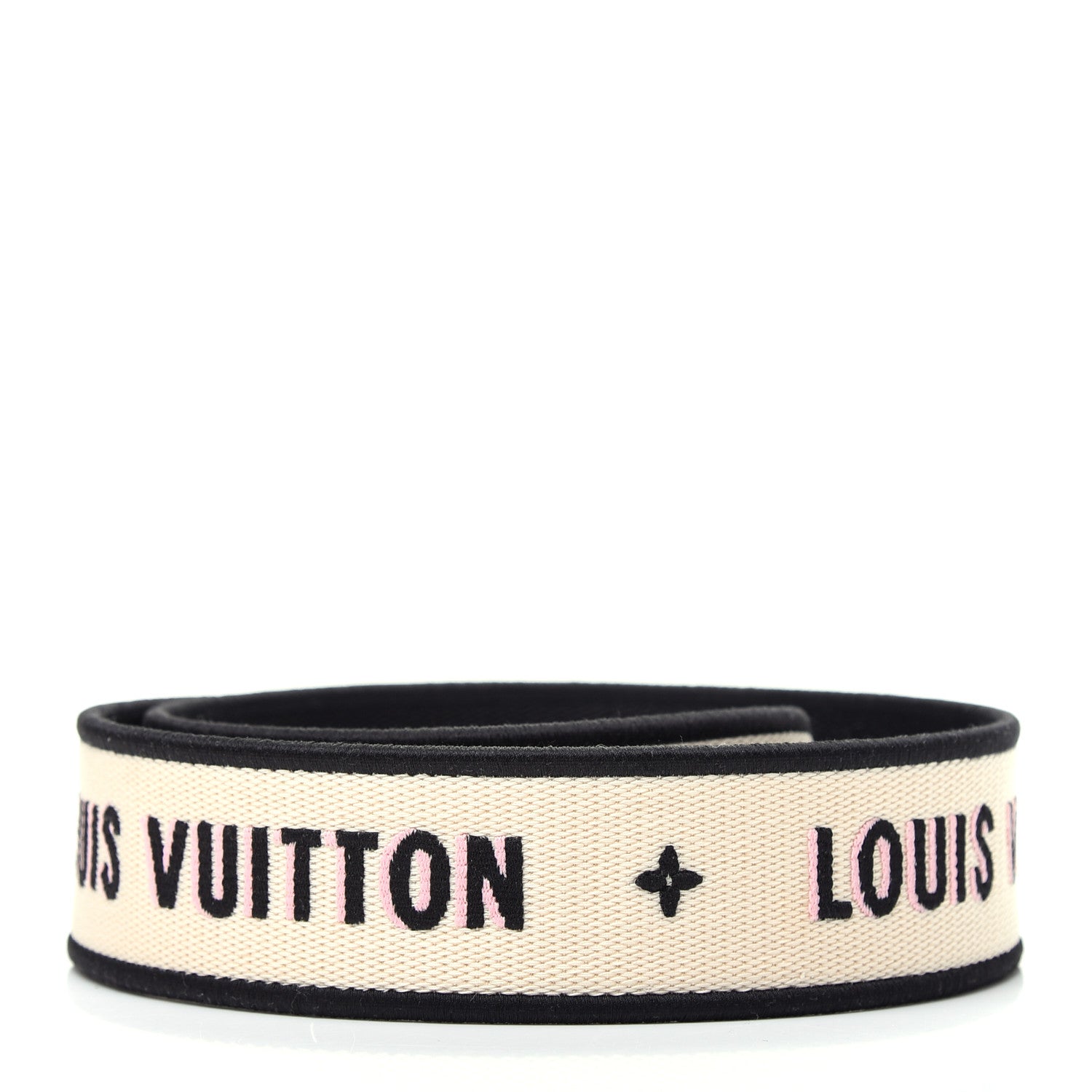 Louis Vuitton Jacquard Bandouliere Shoulder Strap Cream Black 2 of 2