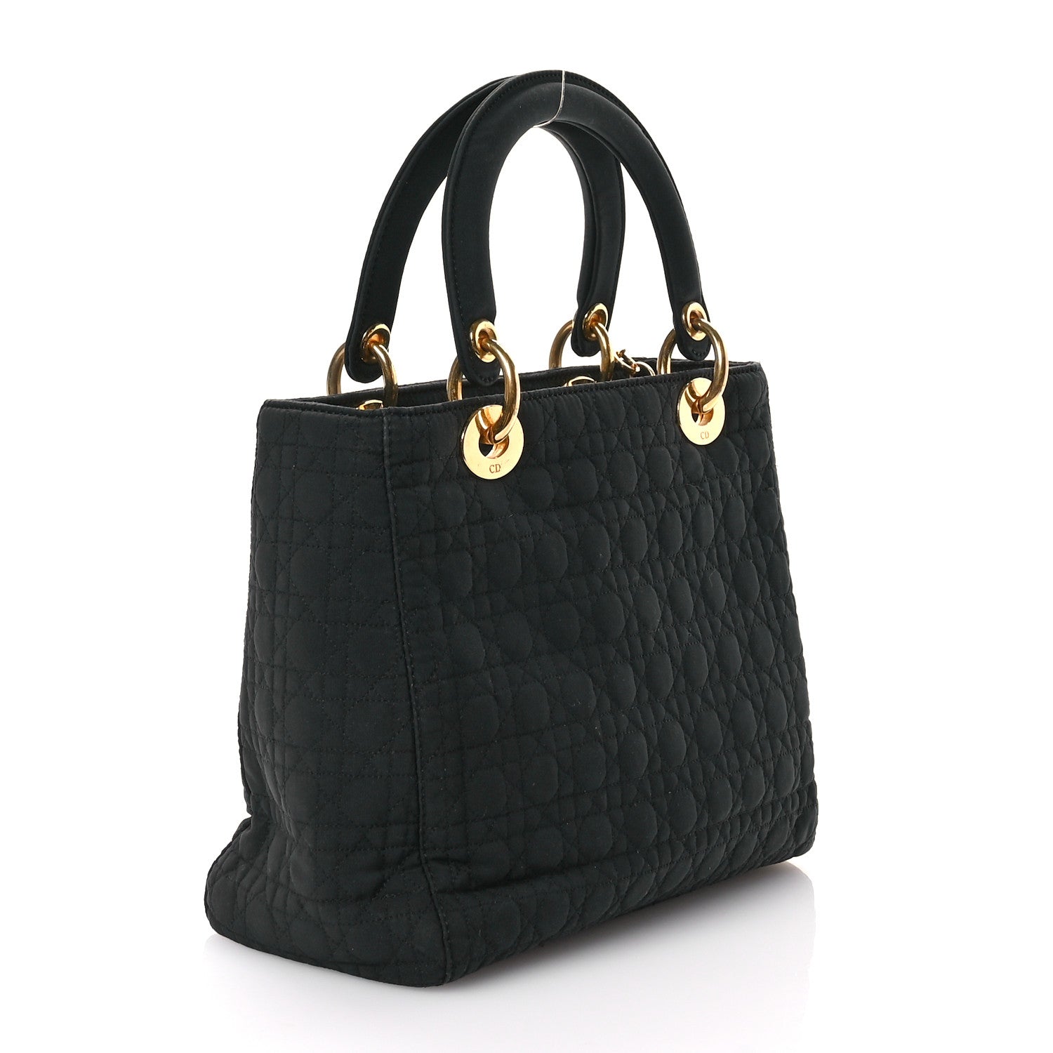 Christian Dior Nylon Cannage Medium Lady Dior Black 3 of 10