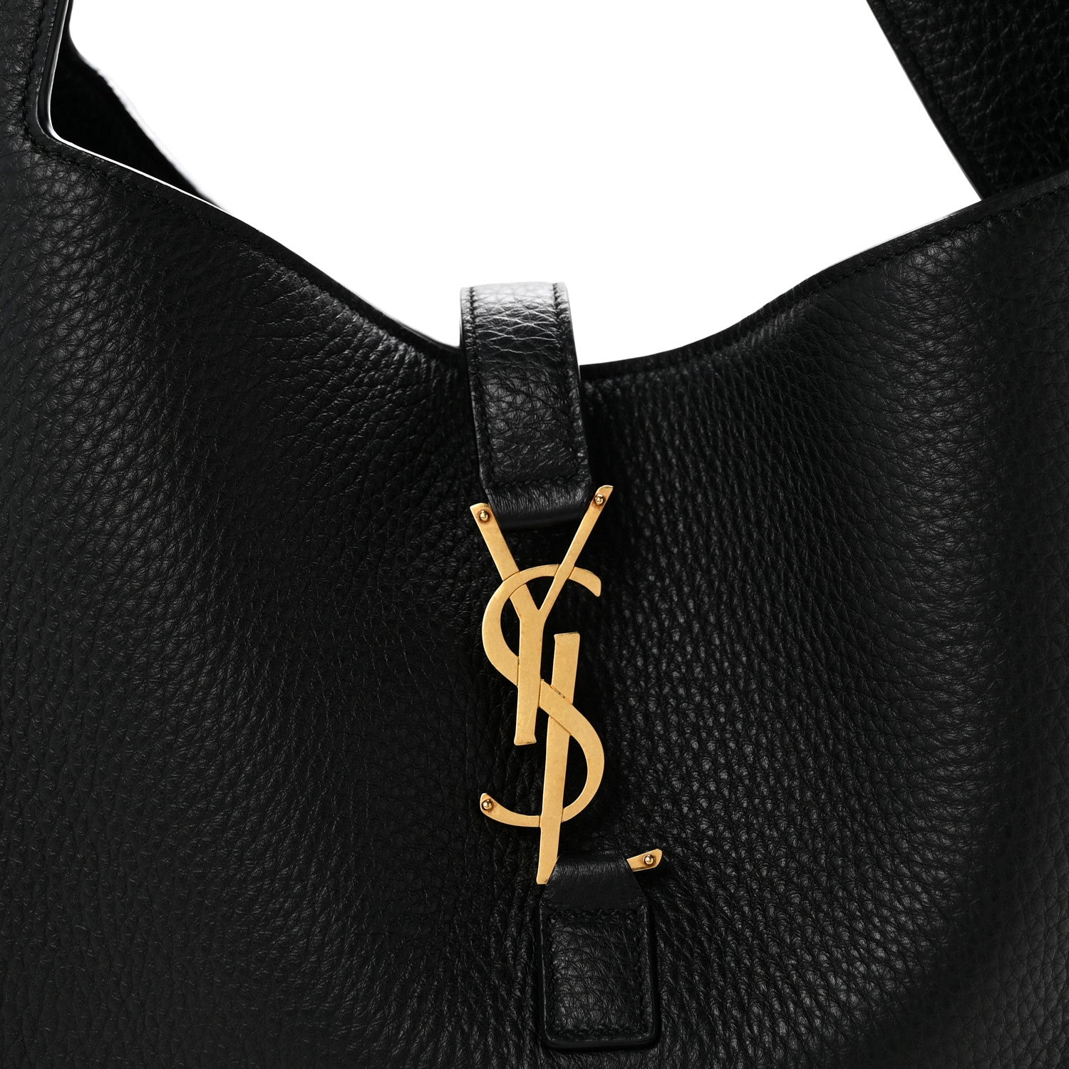 Saint Laurent Grained Deerskin Bea Tote Black 8 of 12