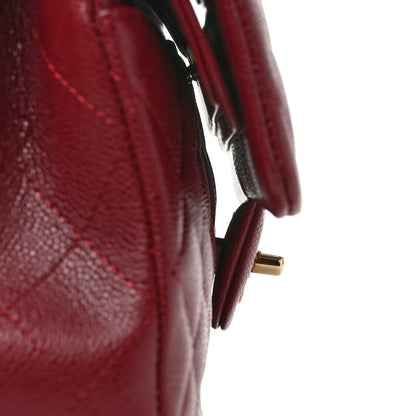 Chanel Caviar Quilted Small Double Flap Burgundy 11 of 11