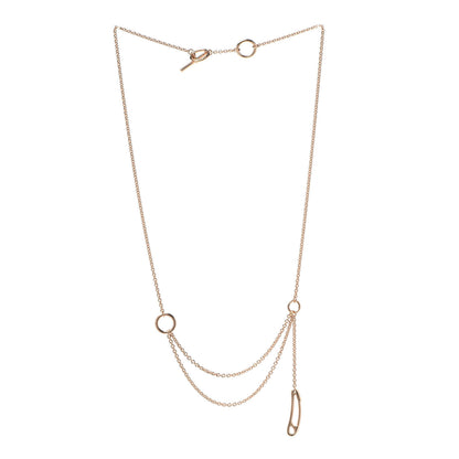 Hermes 18K Rose Gold TPM Chaine d'Ancre Punk Necklace ST 3 of 6
