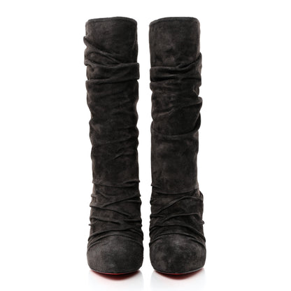 Christian Louboutin Veau Velours Piros 120 Boot 37 Africa 2 of 8