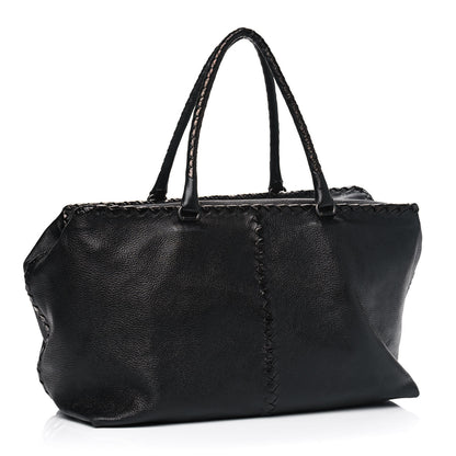 Bottega Veneta Cervo Intrecciato Brick Tote Black 2 of 11