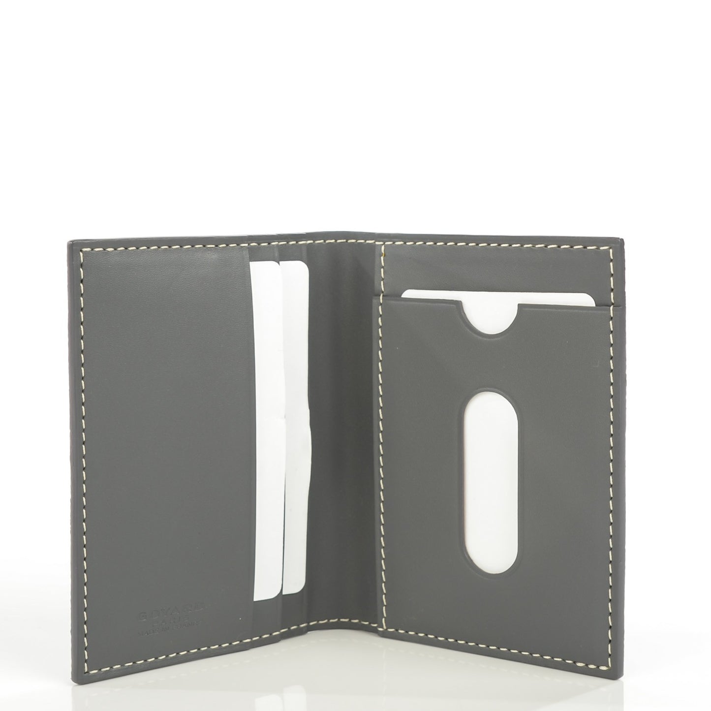 Goyardine Saint Marc Folding Card Case Grey