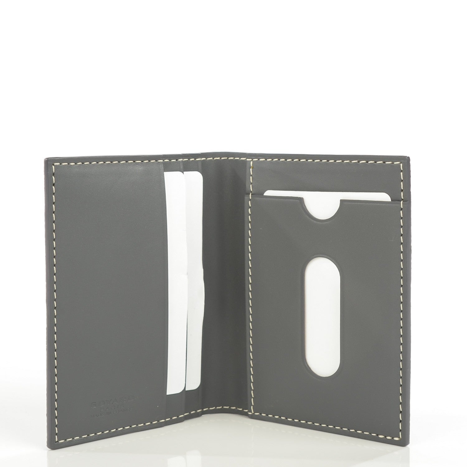 Goyard Goyardine Saint Marc Folding Card Case Grey 6 of 7