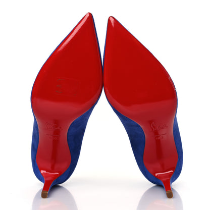 Christian Louboutin Suede Pigalle 85 Pumps 40.5 Metal Blue 6 of 10