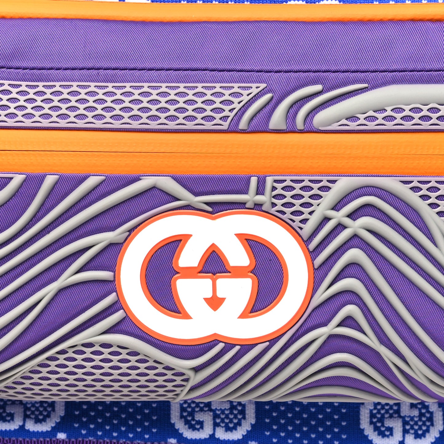 Jersey GG Monogram All Over Sporty Belt Bag  Grey White Multicolor