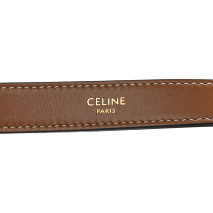 Celine Canvas Calfskin Ava Triomphe Shoulder Bag Blue 6 of 10