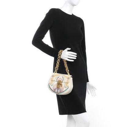 Chloe Calfskin Printed Mini Drew Bi-Color Shoulder Bag Light Multicolor 3 of 8