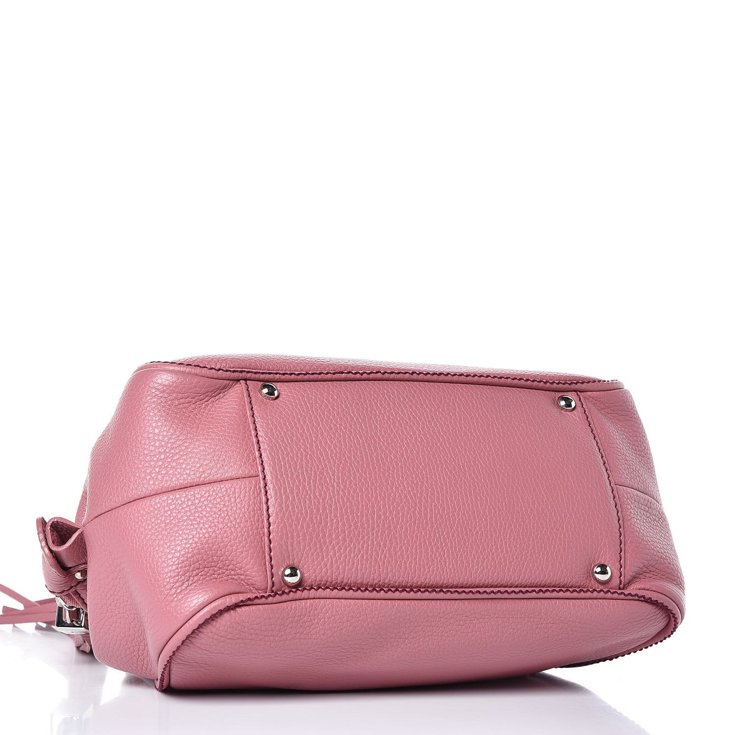 Calfskin Small Tassel Satchel Pink