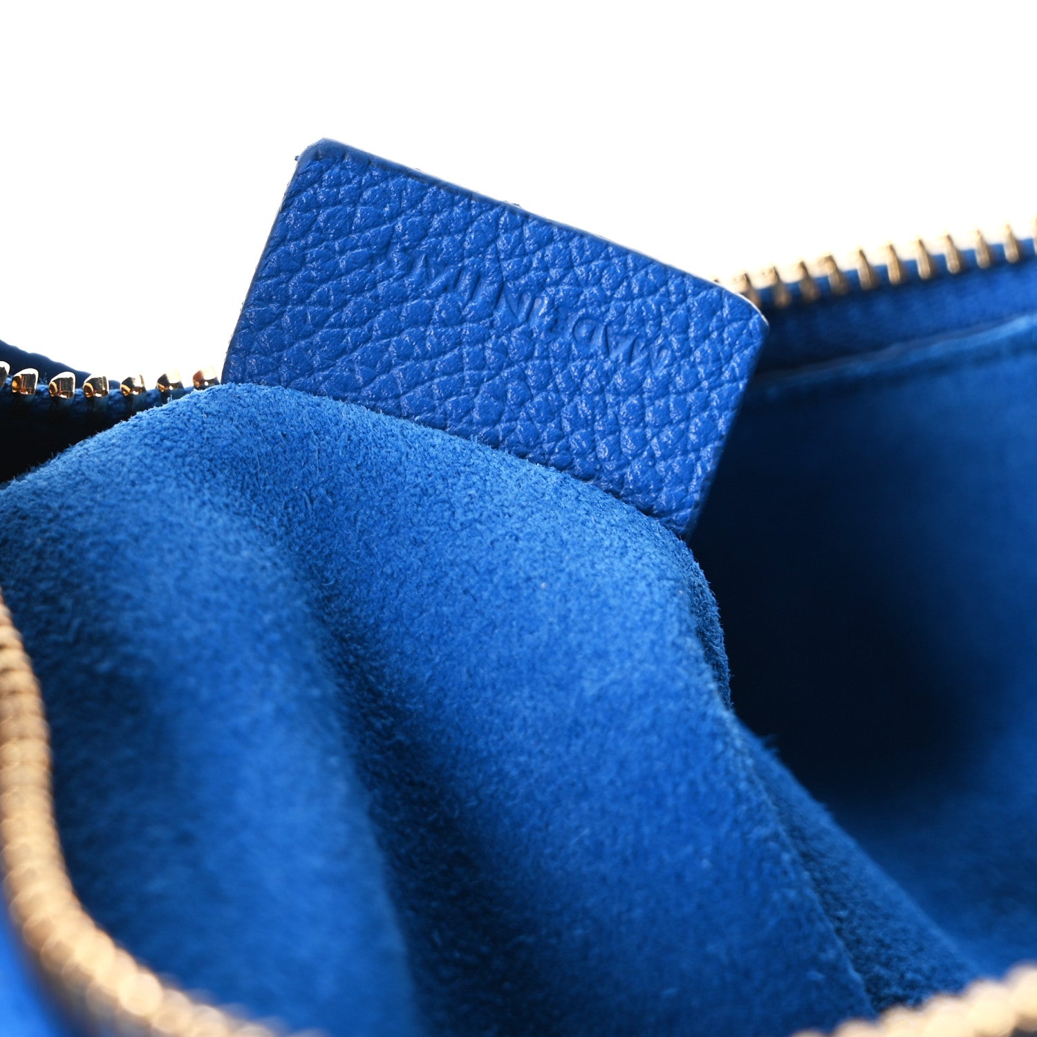 Celine Grained Calfskin Teen Lulu Shoulder Bag Ultra Blue 7 of 11