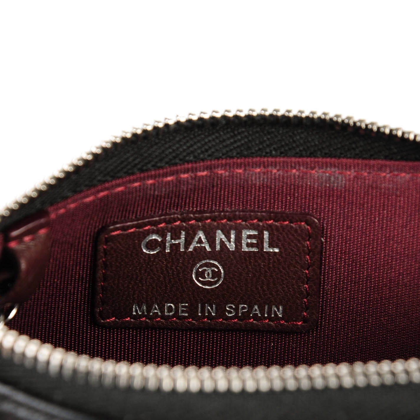 Chanel Lambskin Quilted Key Holder Case Black 6 of 7
