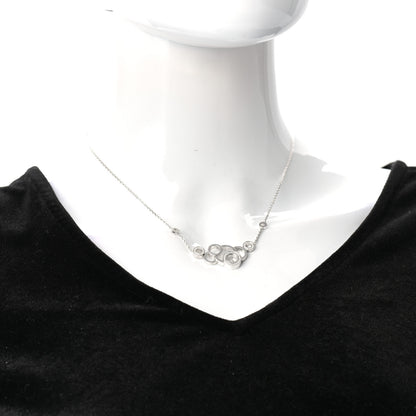 Chopard 18K White Gold Diamond Happy Bubbles Necklace 2 of 5