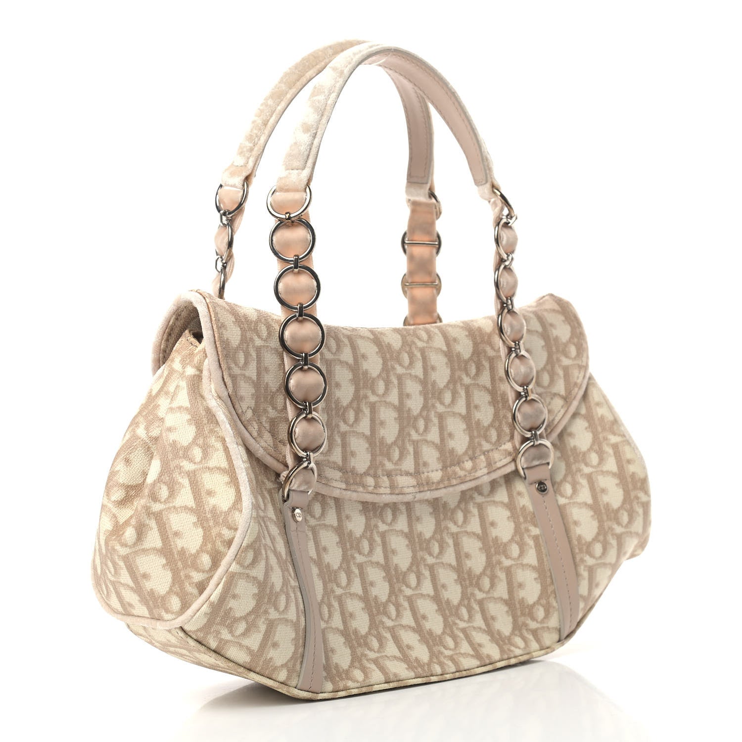 Christian Dior Monogram Romantique Trotter Bag Rose 3 of 10