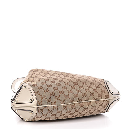 Gucci Monogram Medium Indy Top Handle Hobo Off White 5 of 11