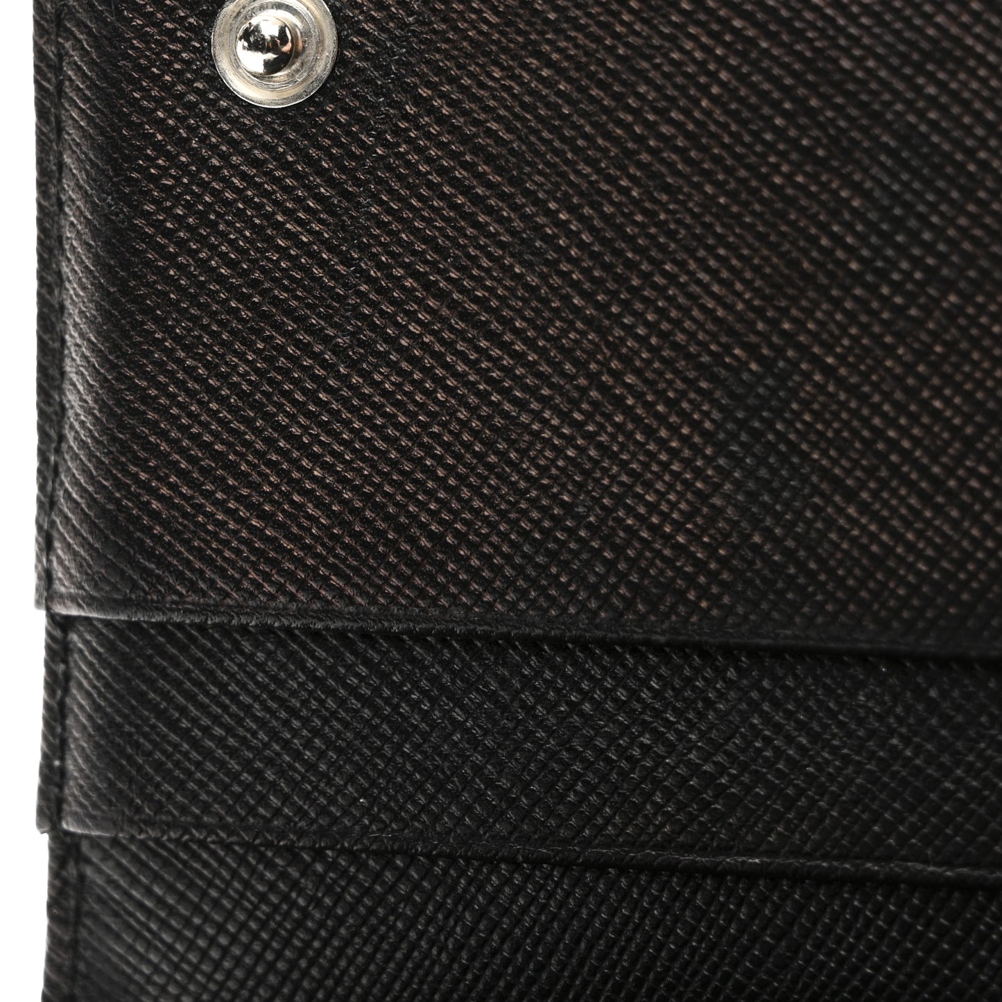 Tessuto Nylon Continental Flap Wallet Black
