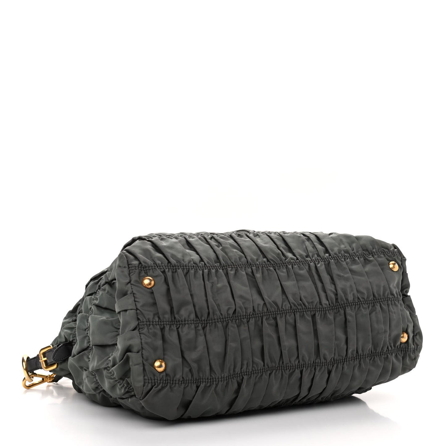 Tessuto Nylon Gaufre Tote Fumo